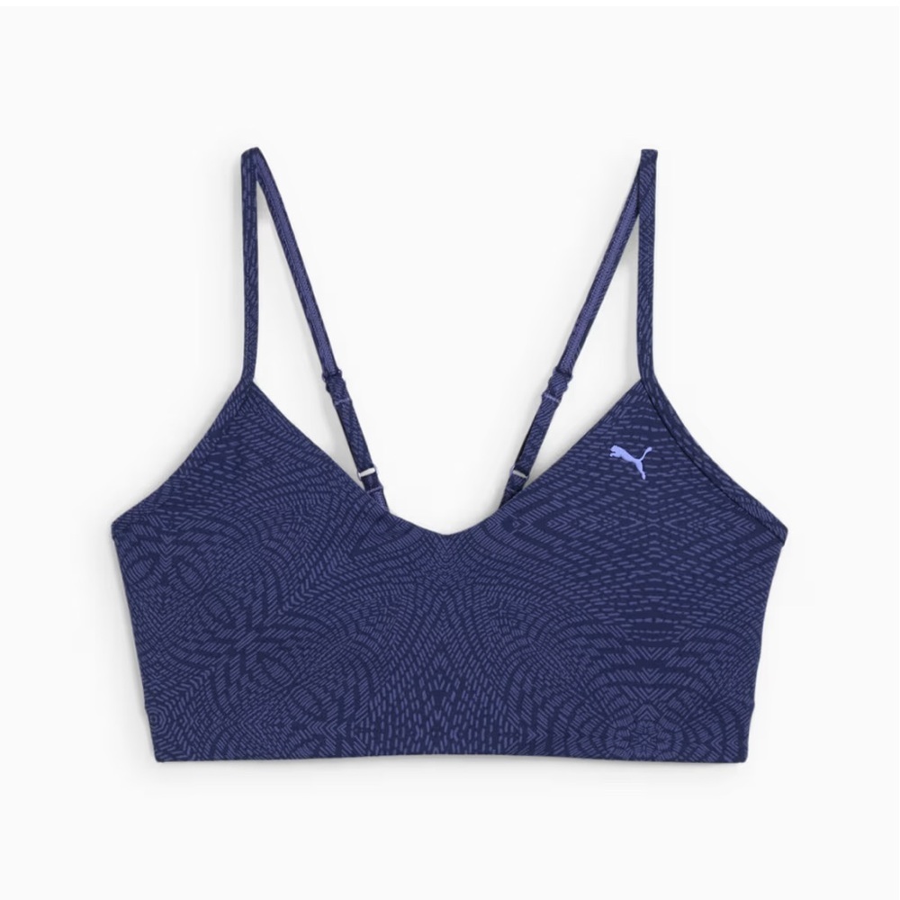 NWT Puma Women’s MOVE CLOUDSPUN Medium Support Purple Blue Sports Bra - Picture 6 of 14